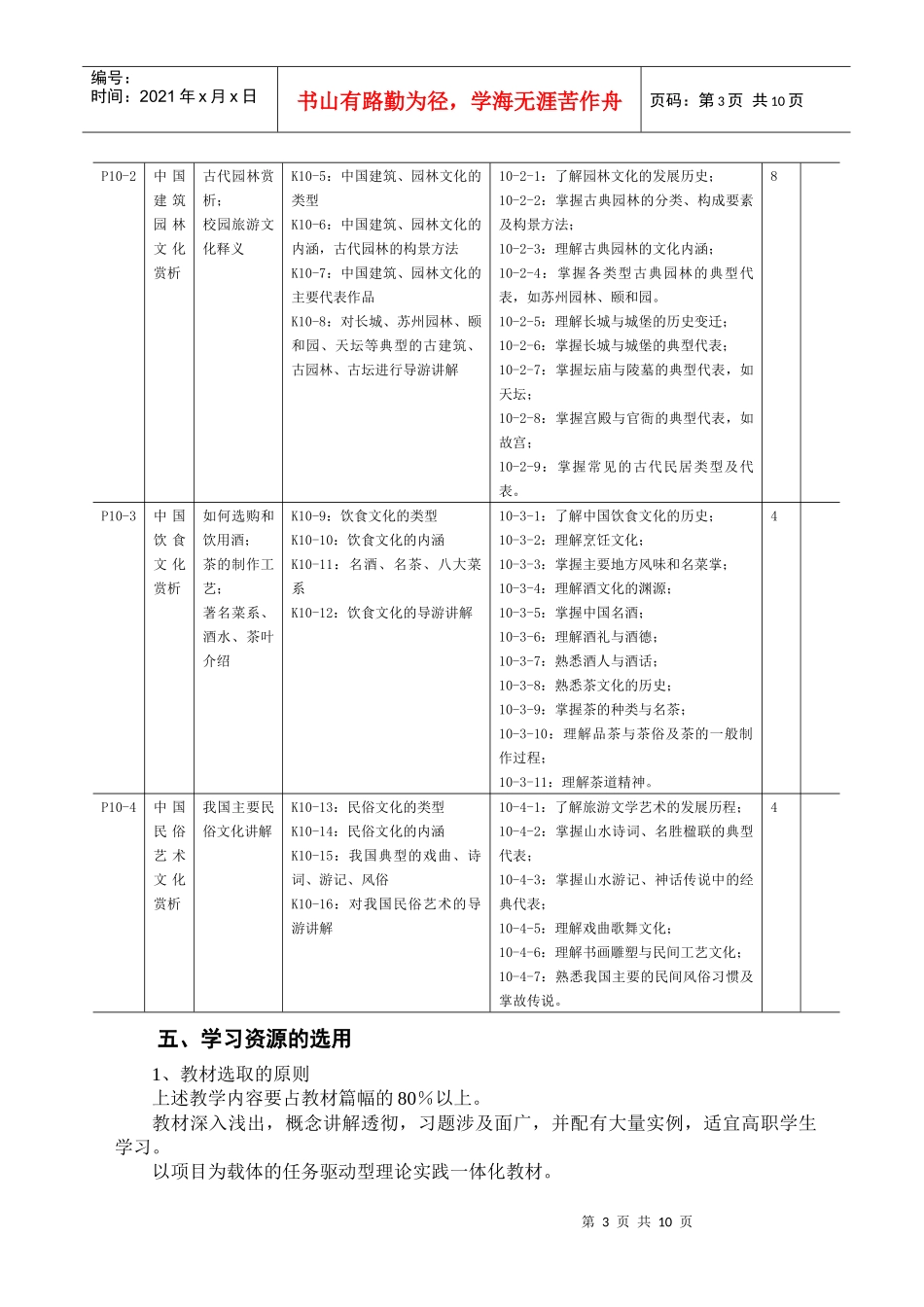旅游文化课程标准介绍_第3页