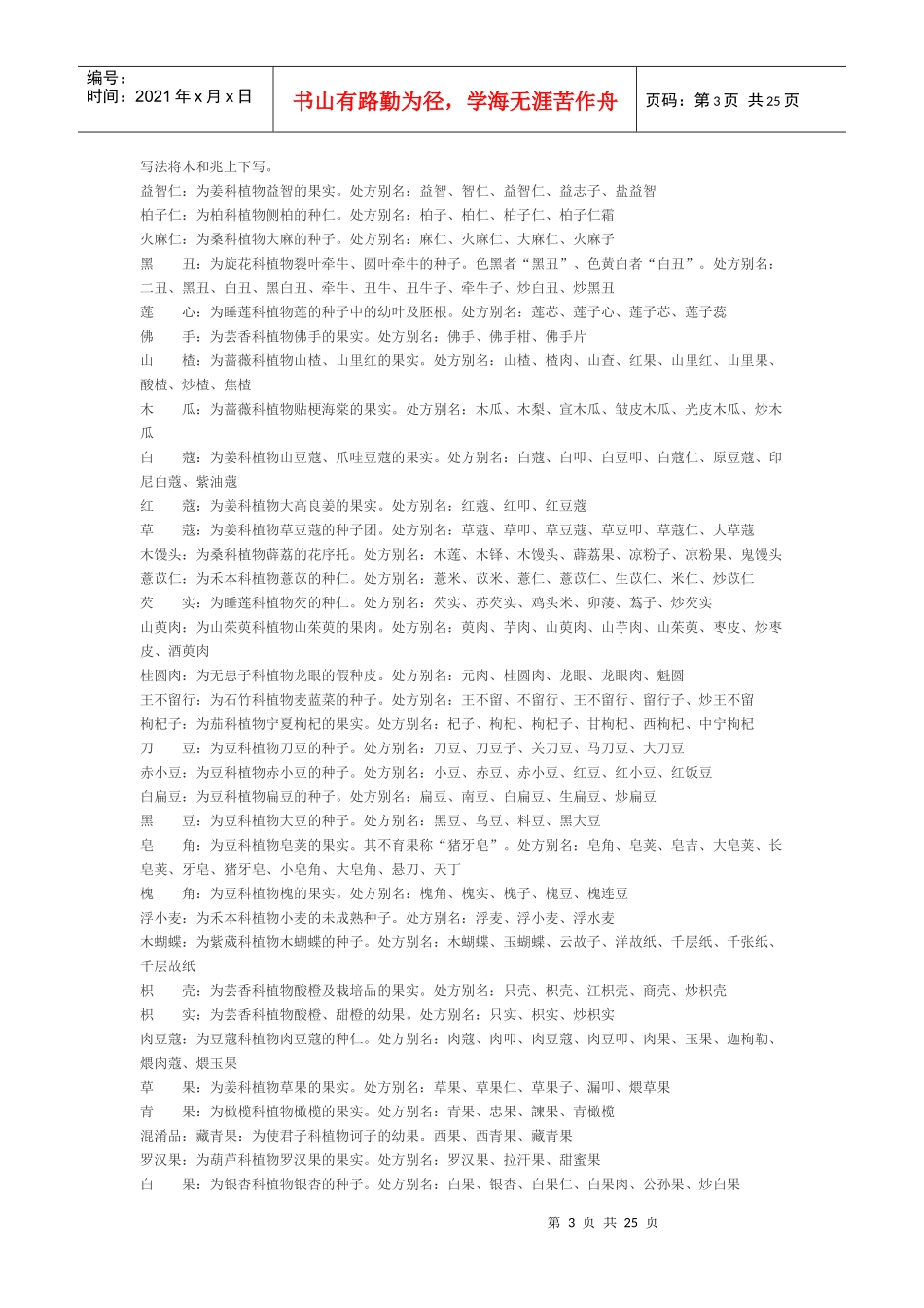 常用中药别名_第3页