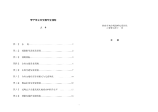 常宁市公共交通发展规划文本0824