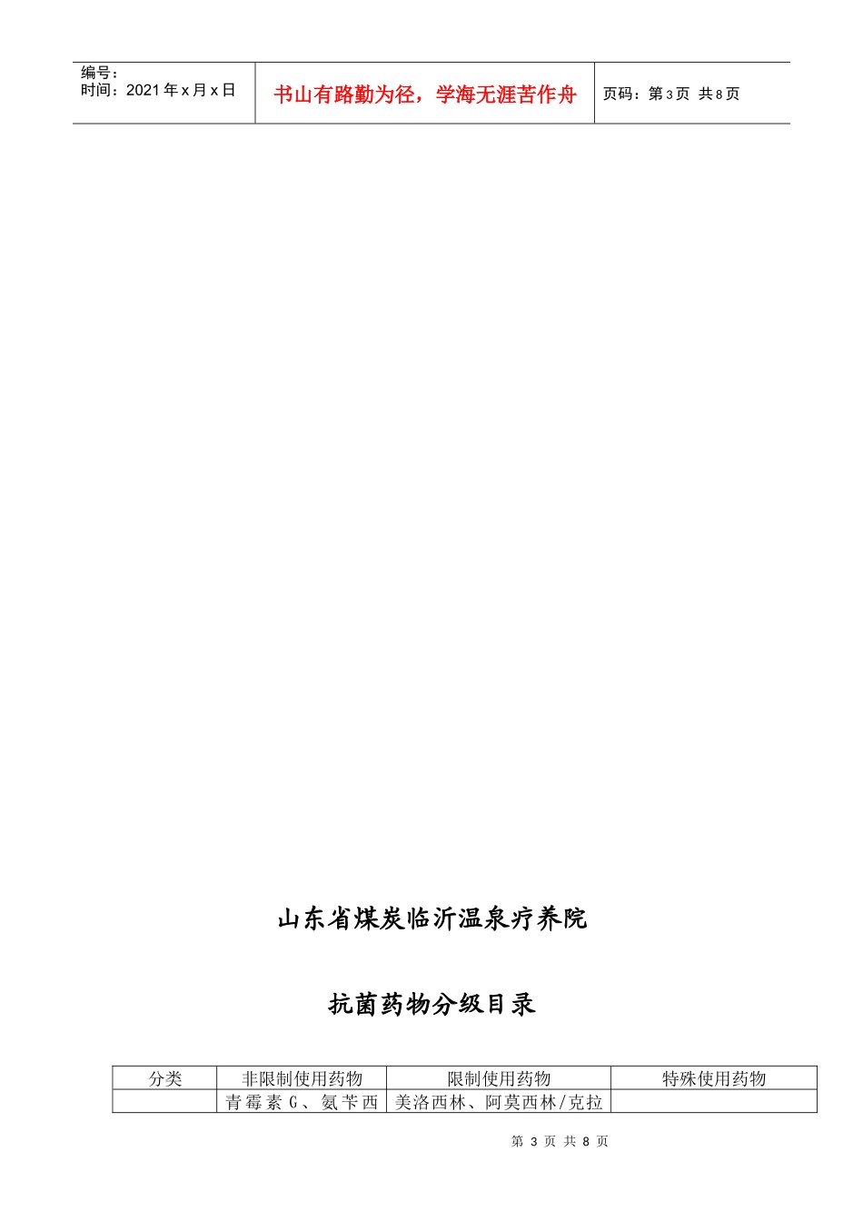 抗菌药物分级目录_第3页