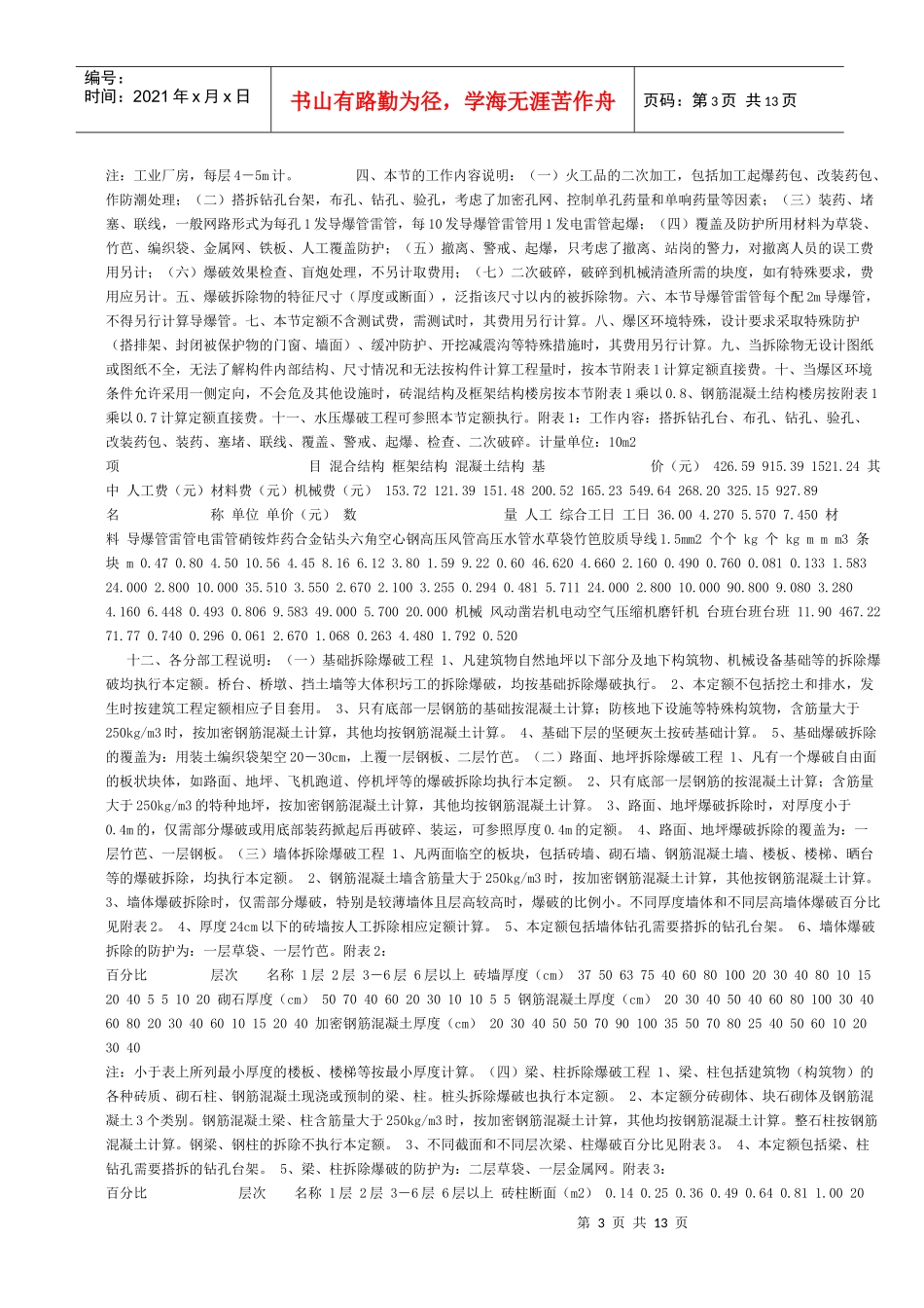 山东省房屋修缮工程计价定额工程量计算规则_第3页