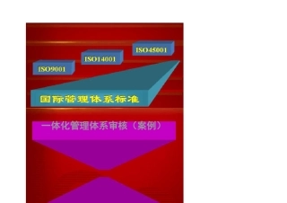 一体化管理体系审核案例