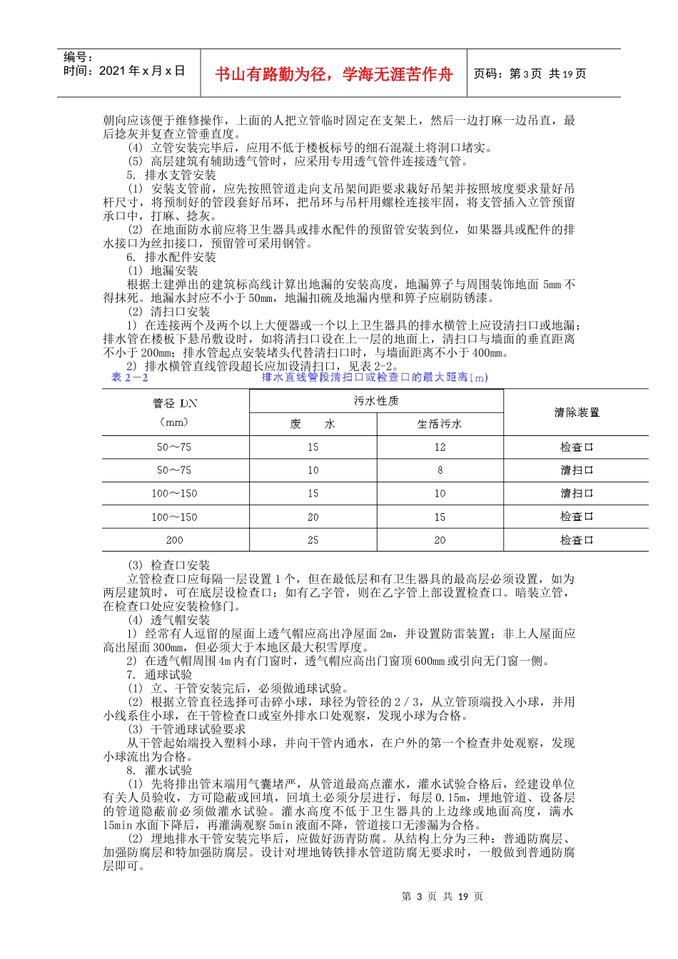 室内排水系统安装_第3页