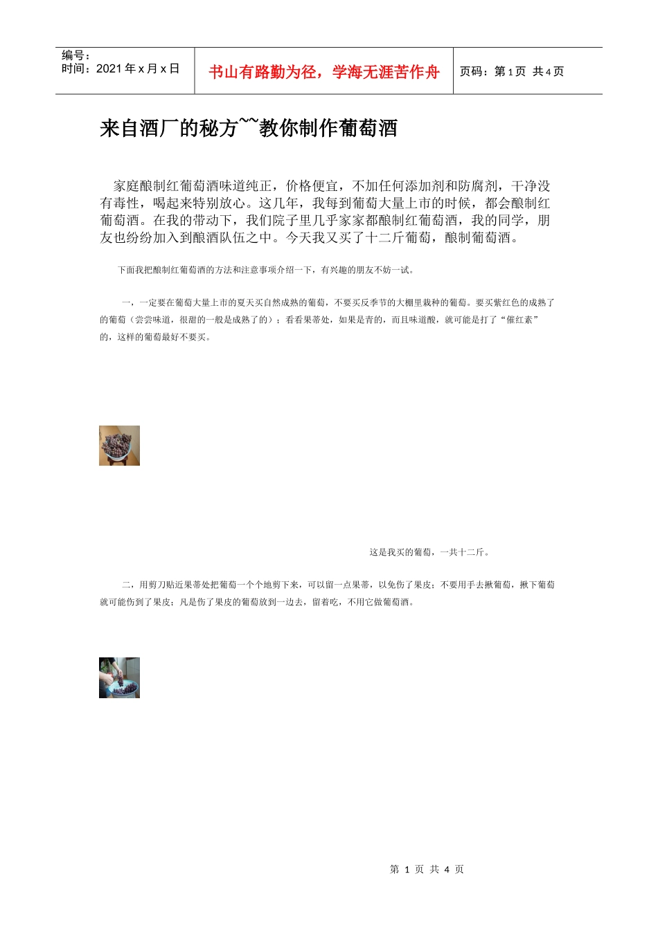 教你制作葡萄酒_第1页