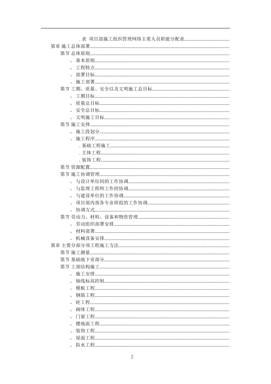 国家级康居示范小区施工组织设计(DOC123页)_第2页