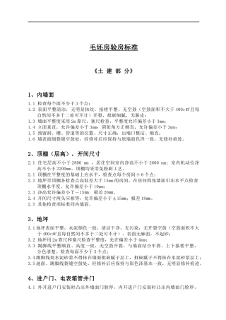 房地产项目_毛坯房验房标准_16页