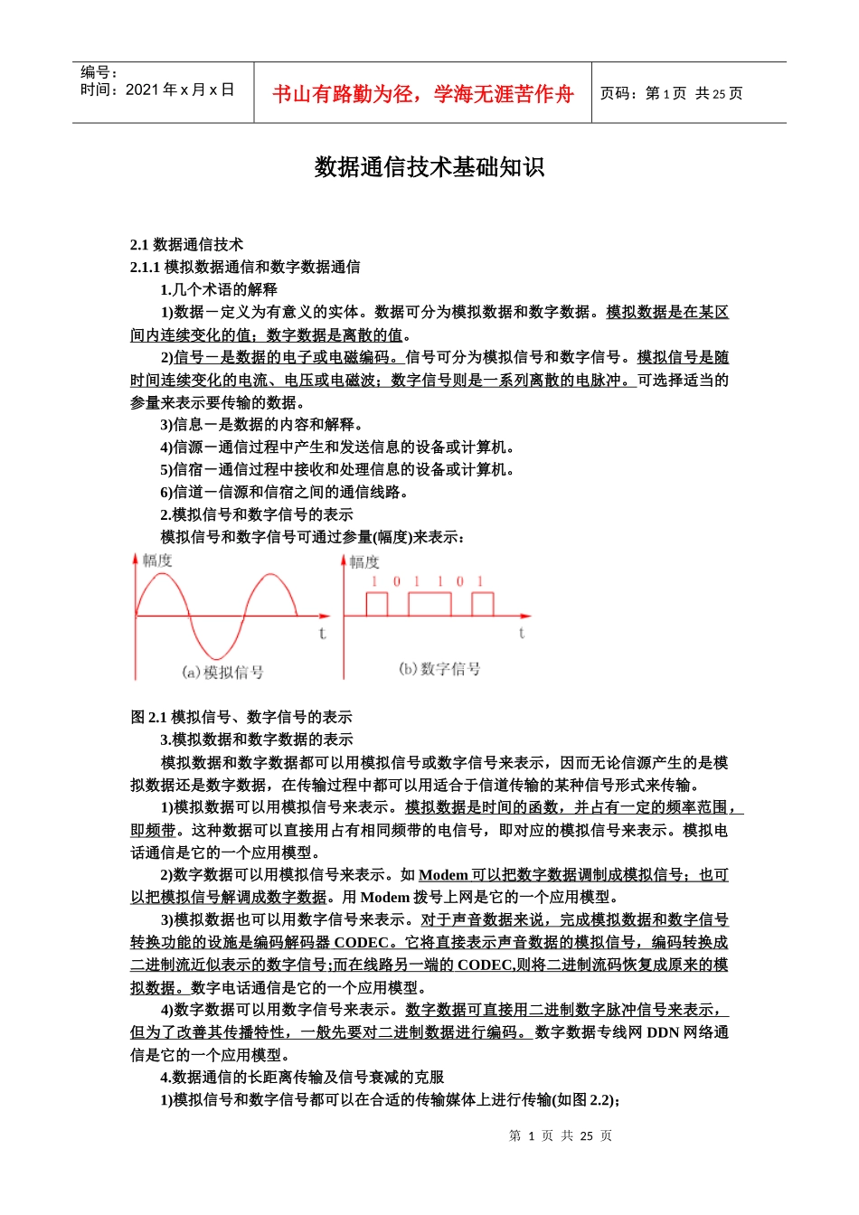 数据通信技术基础知识60863069_第1页
