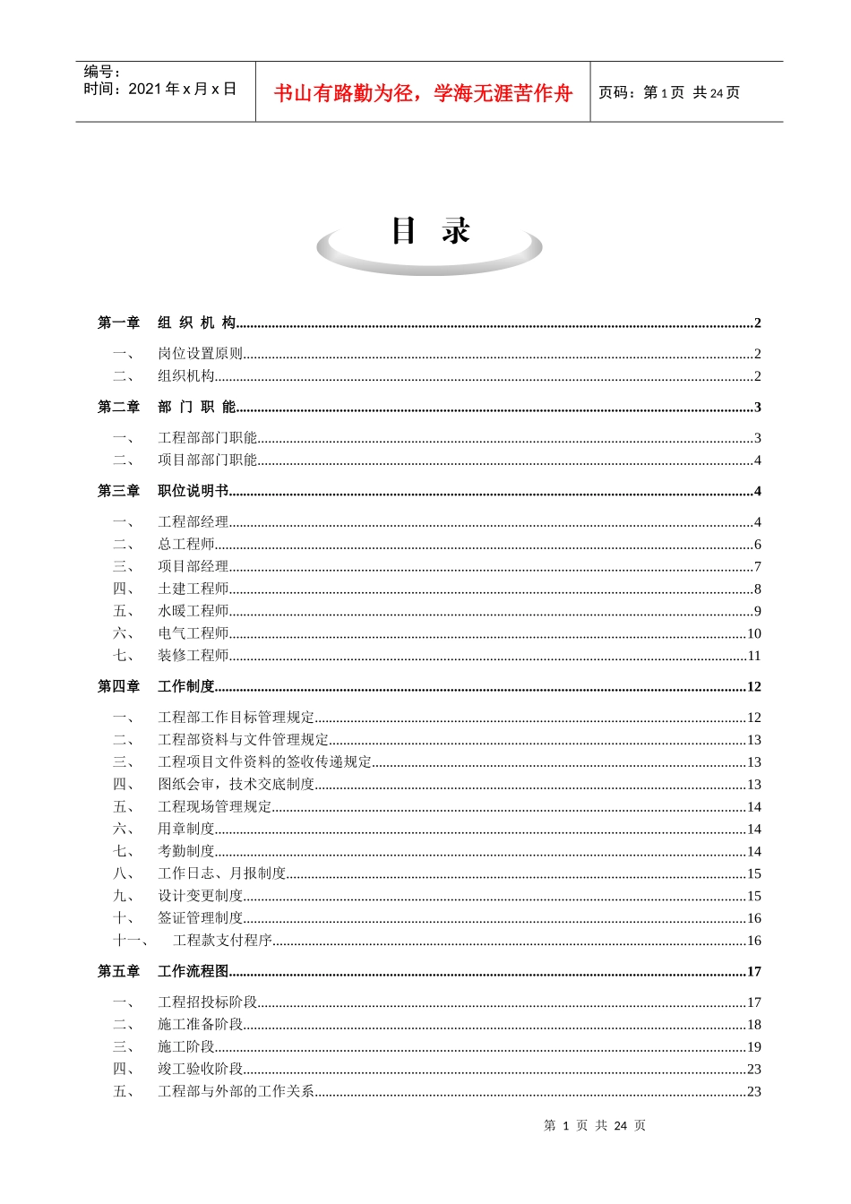 房地产工程部制度_第1页