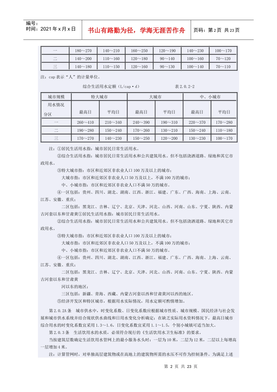 室外给水规范_第2页