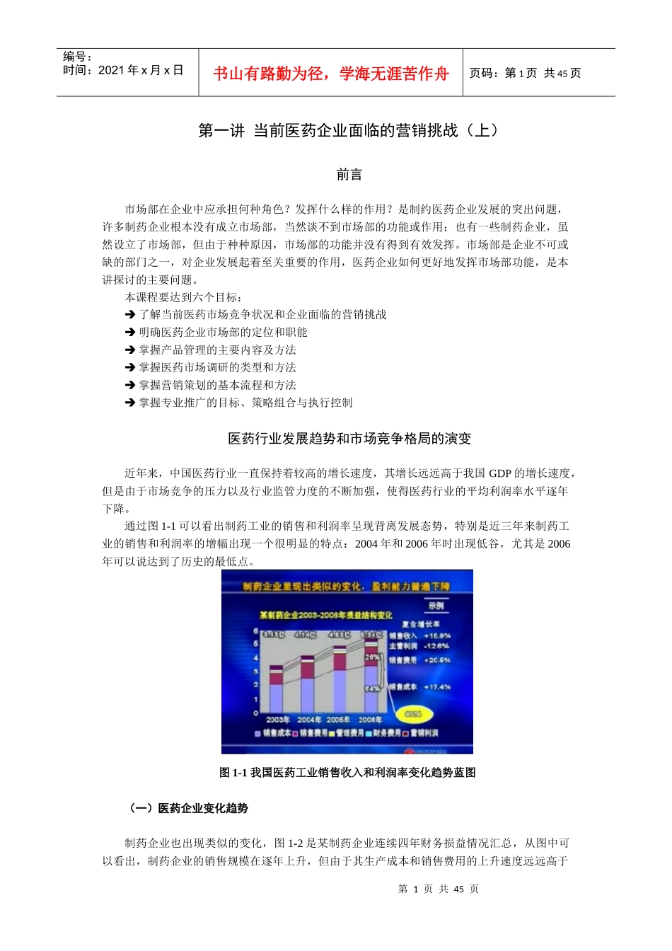 如何高效发挥医药企业市场部功能_第1页