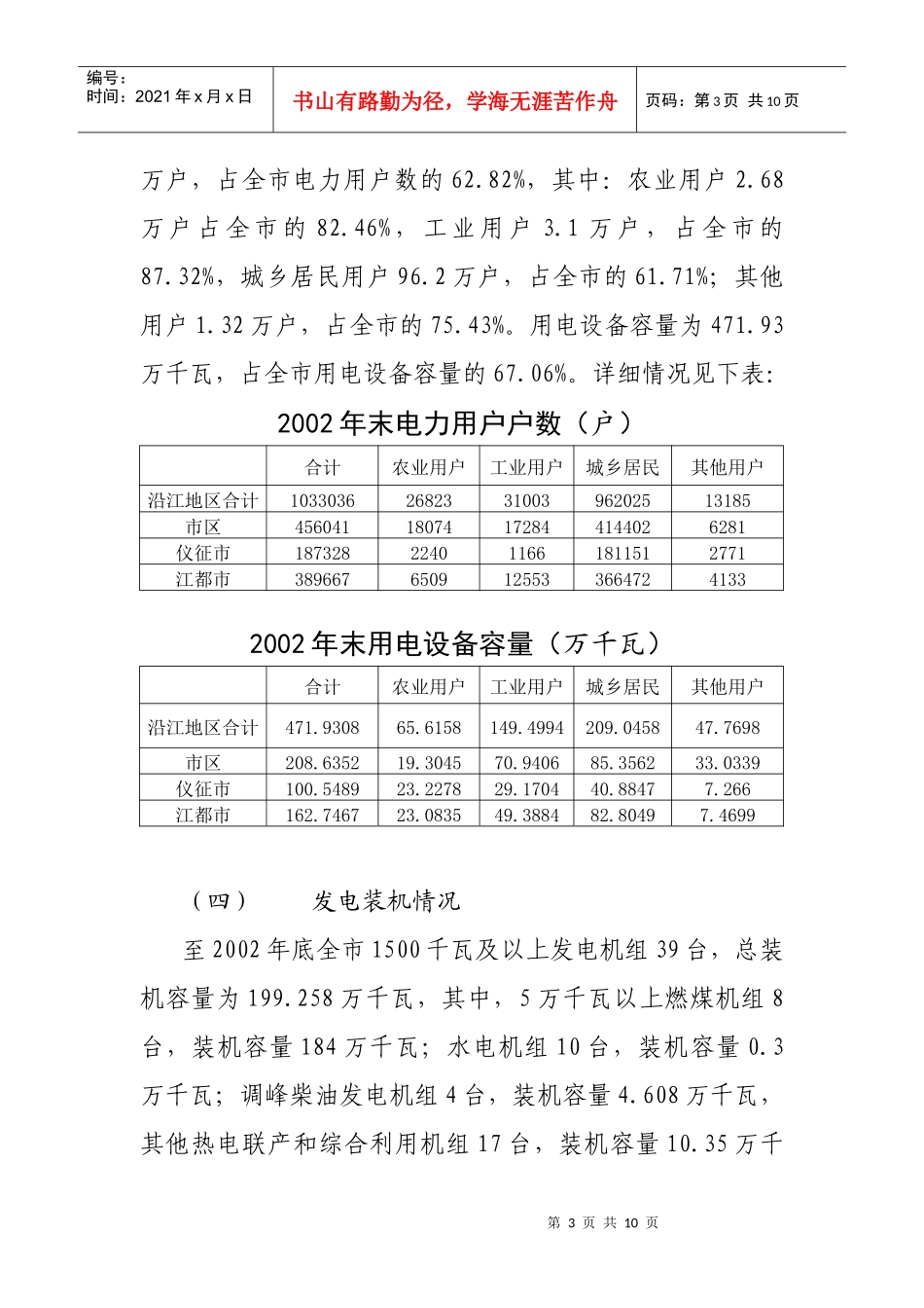 扬州市沿江地区电力发展规划（草案）_第3页