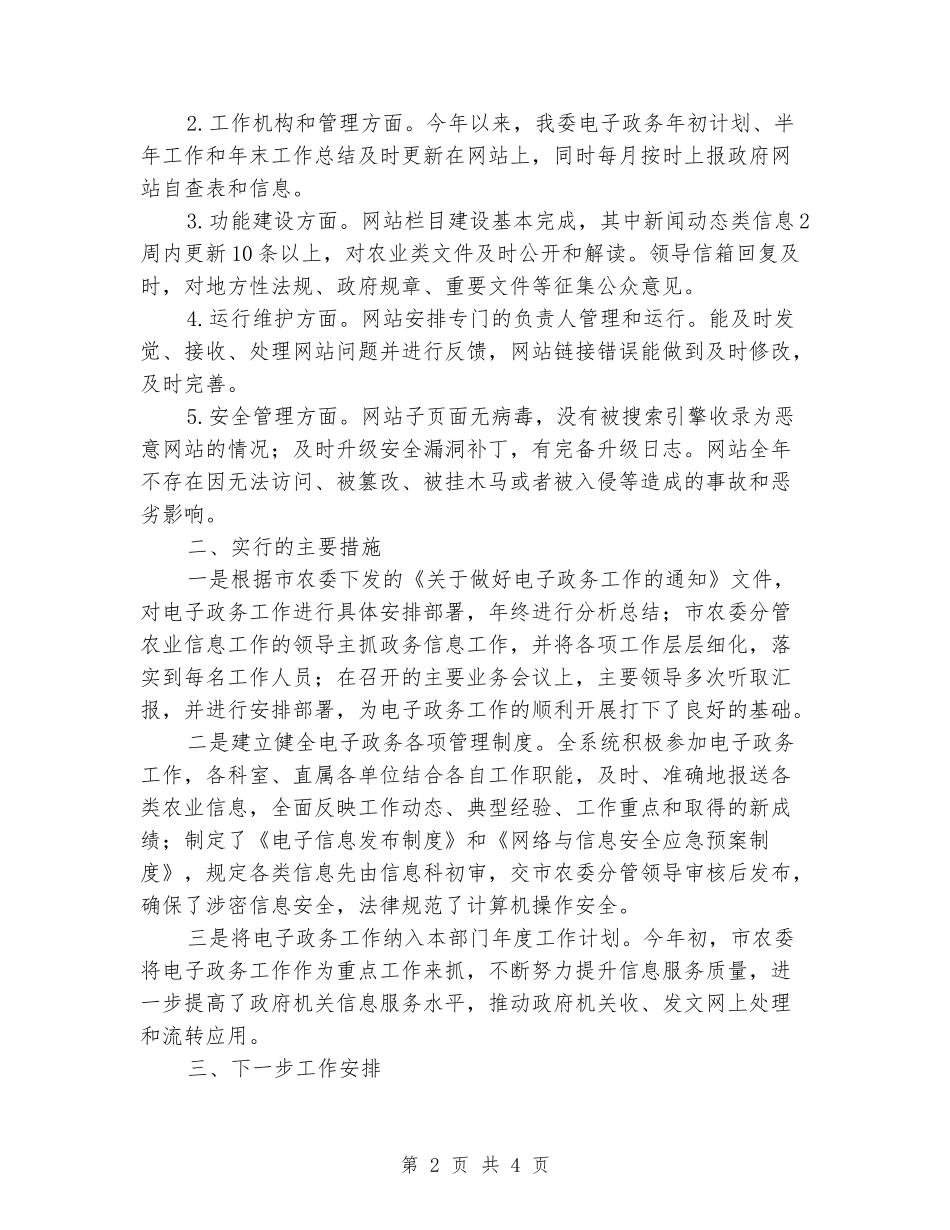2024年电子政务工作总结_第2页
