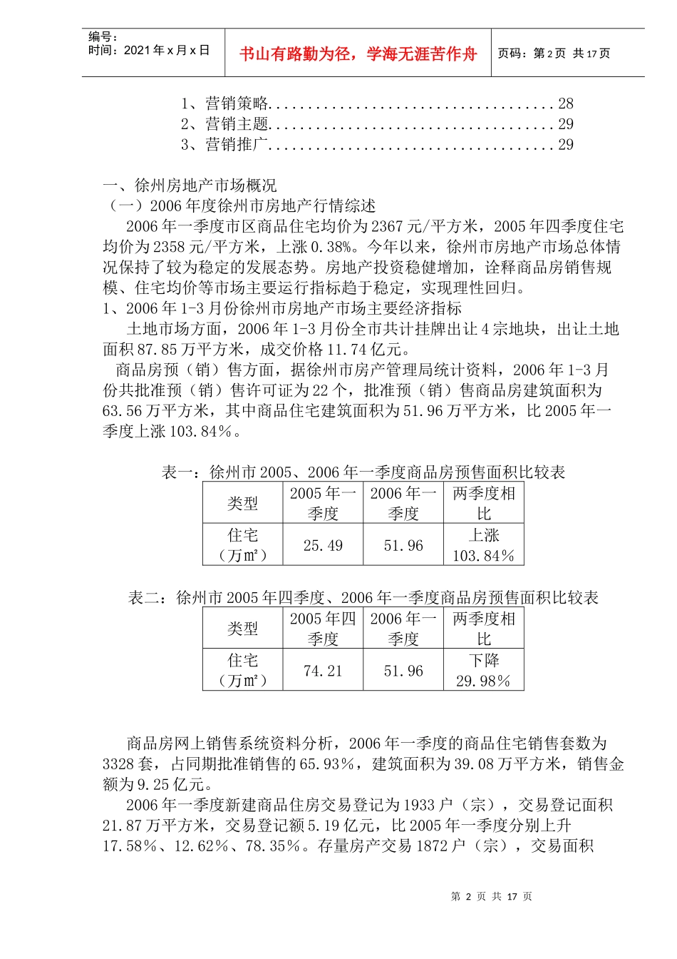 徐州房地产项目前期报告纲要_第2页