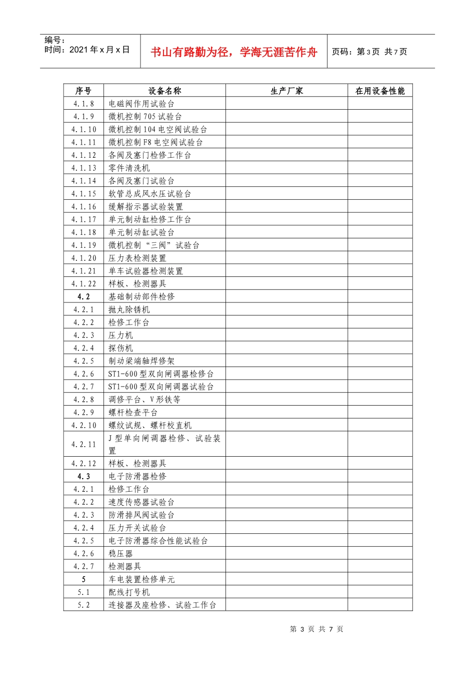 客车十大关键检修单元工装配备_第3页