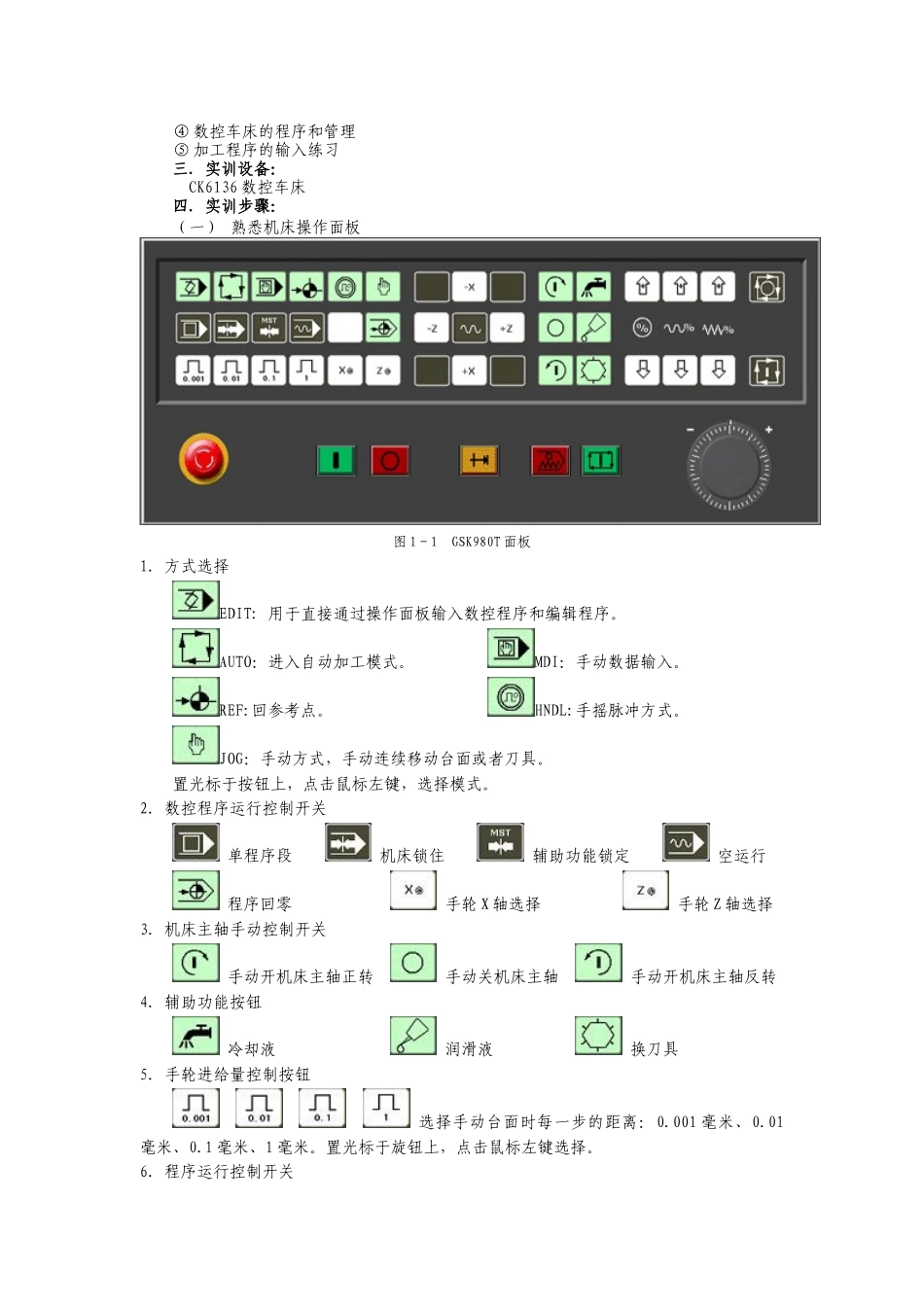 数控机床编程与操作实习指导书_第3页