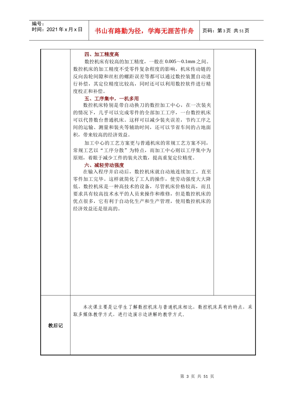 数控机床编程与操作教案_第3页