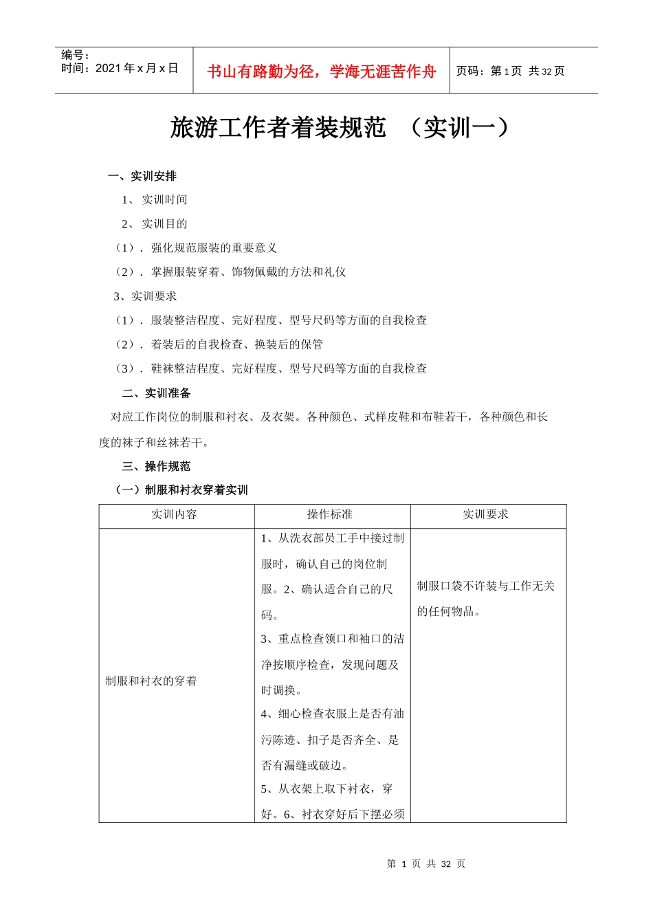旅游工作者着装规范_第1页