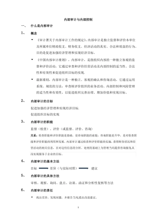 内部审计与内部控制