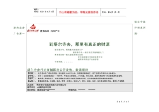 塔尔寺旅游商业步行街系列广告第一期