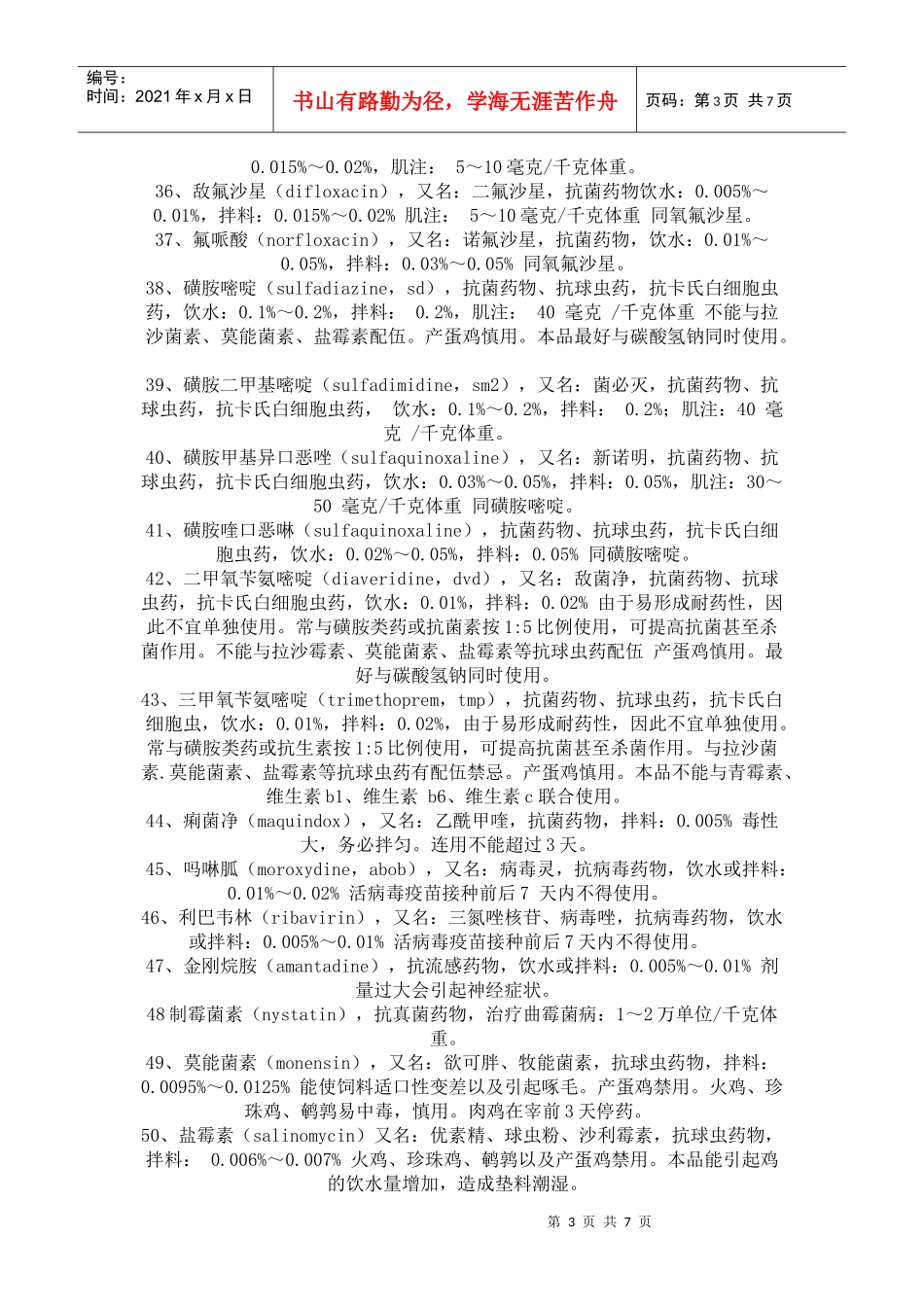 常用药物用法用量_第3页