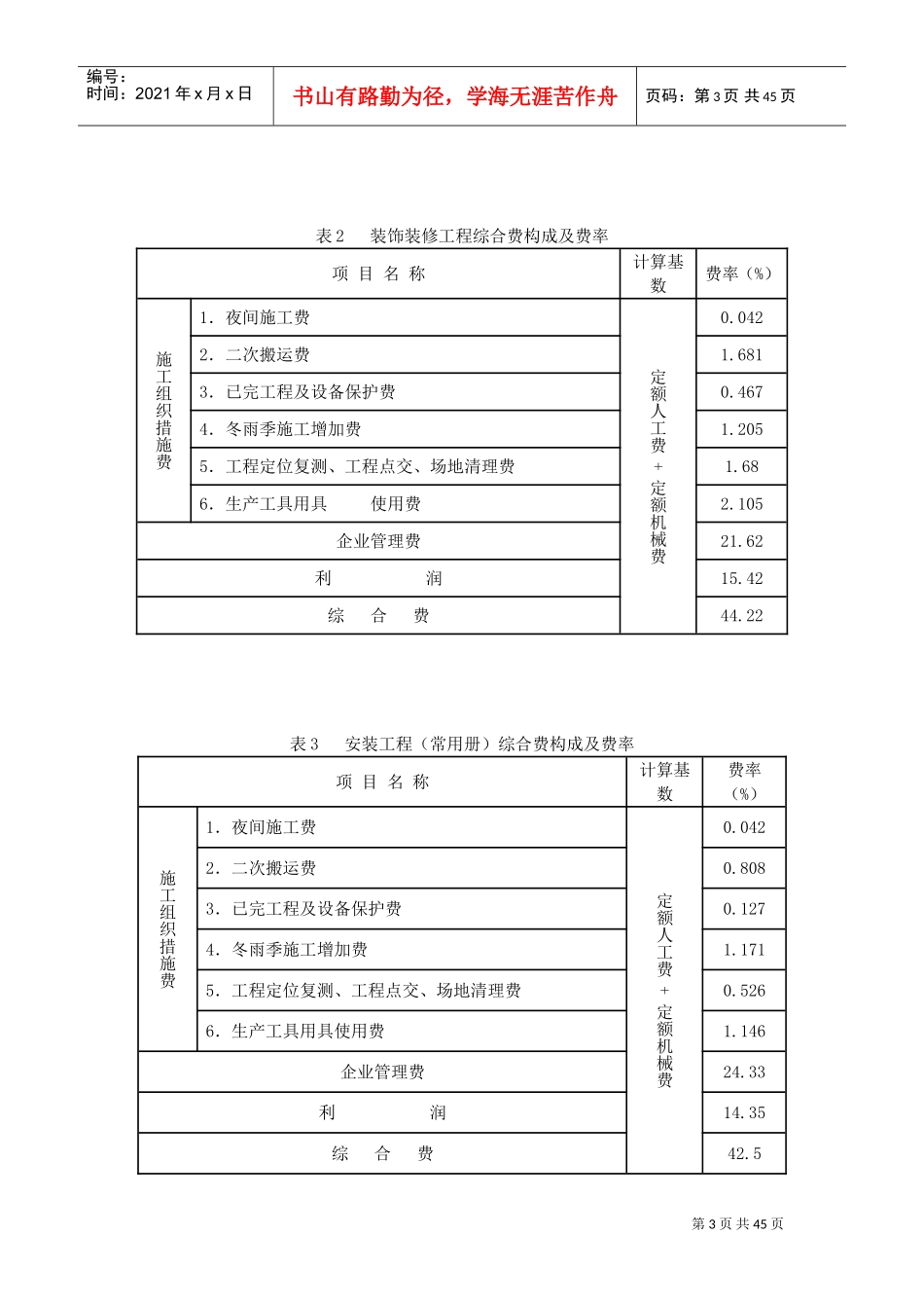 安徽省建筑、装饰装修工程消耗量定额(XXXX)计算量规则(DOC47页)_第3页