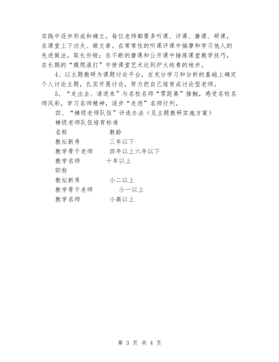 “梯级教师队伍”培养方案_第3页