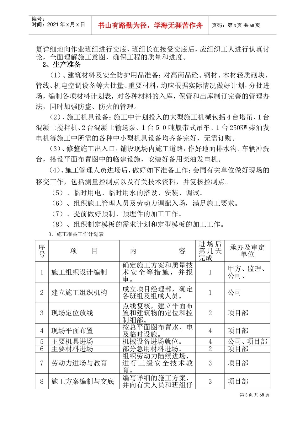 地下车库施工组织设计.doc(DOC105页)_第3页