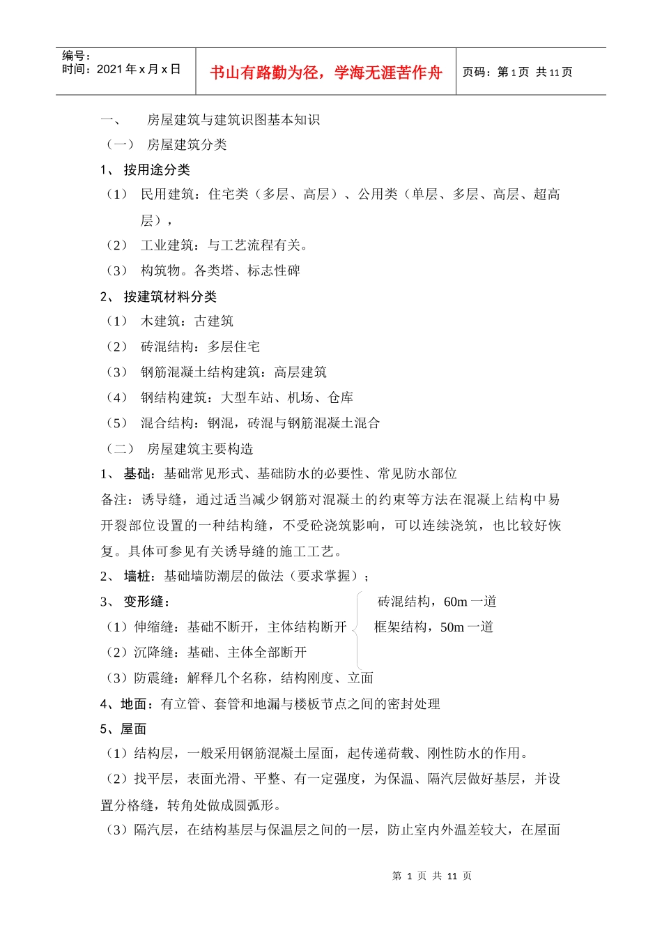 房屋建筑与建筑识图基本知识_第1页