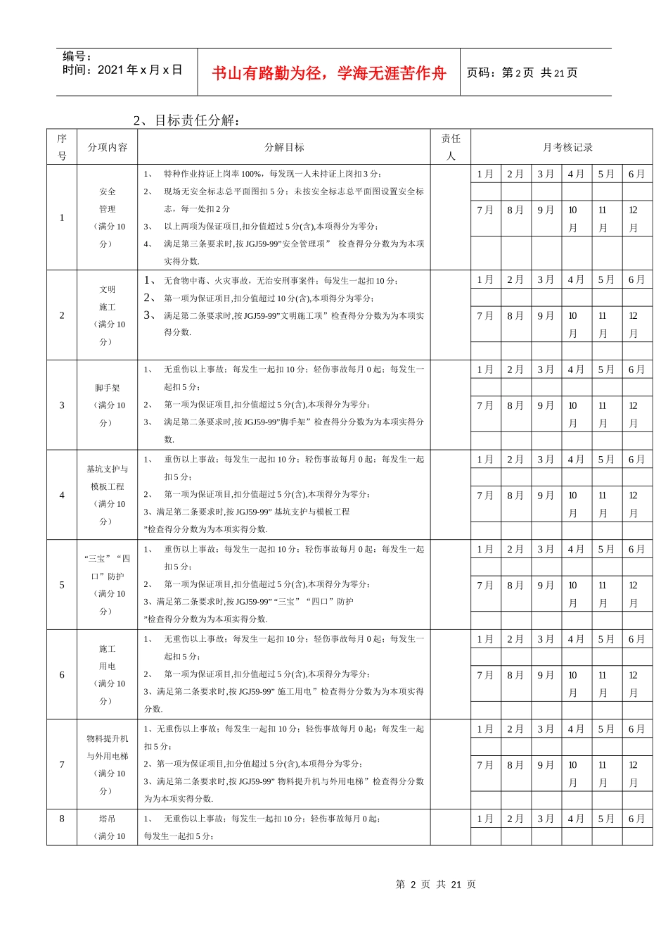 厦门XX大厦安全文明施工组织设计_第2页