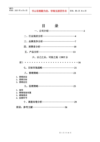 宝矿力水特促销策划书终稿