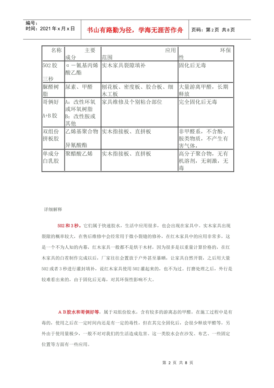家具用胶知识_第2页