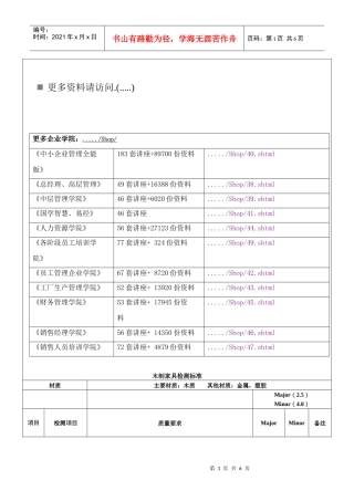 家具验货程序介绍