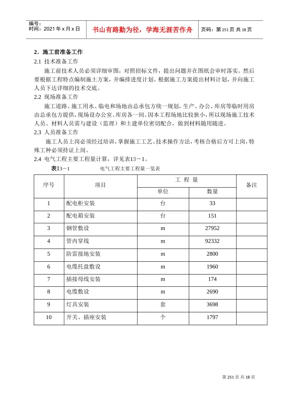 建筑电气工程施工方案(DOC20页)_第3页