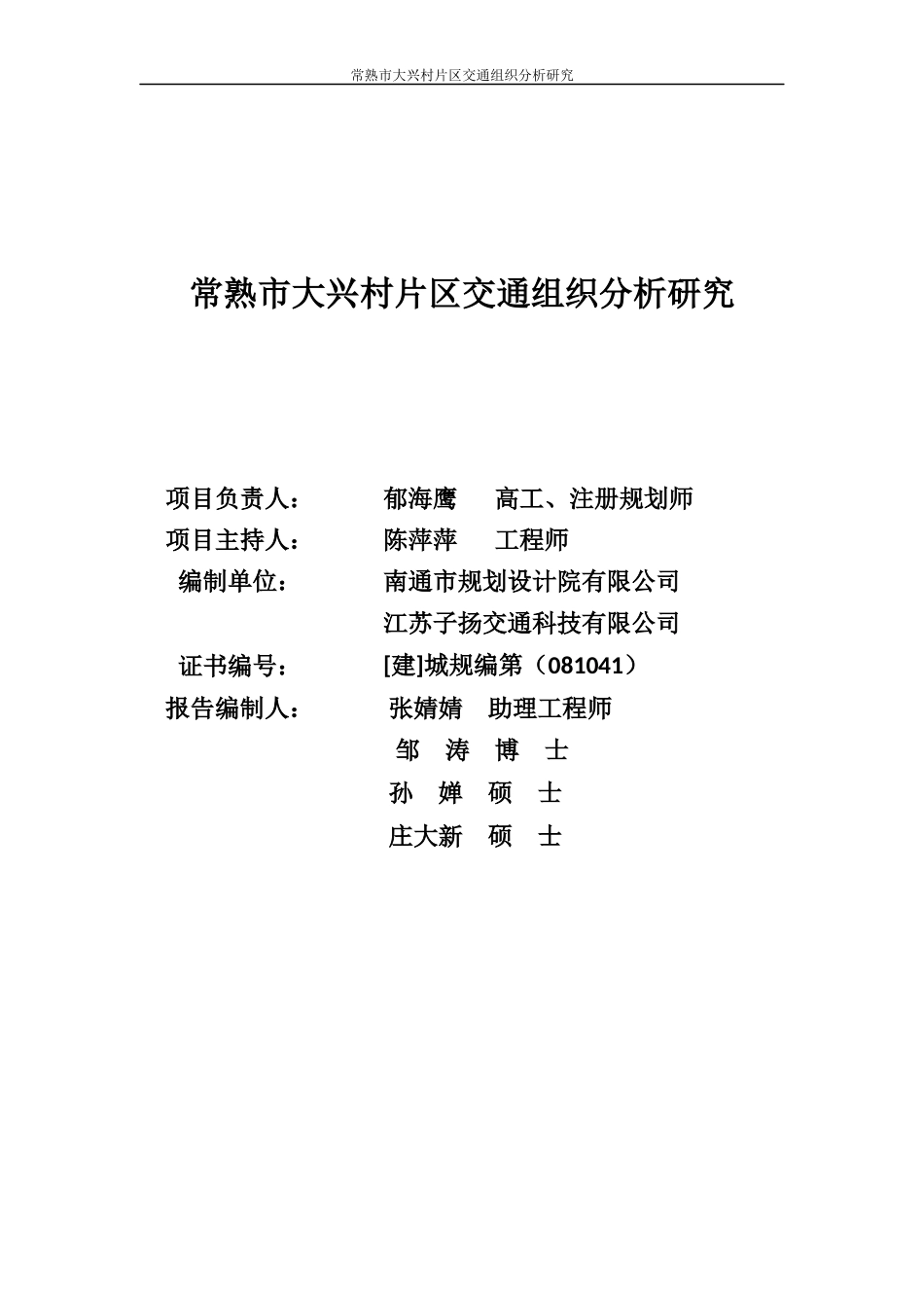 大兴村片区交通组织分析研究1028_第2页