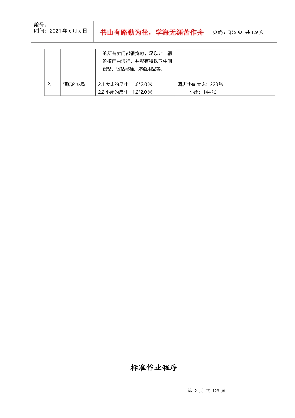 博雅酒店客房部SOP_第2页