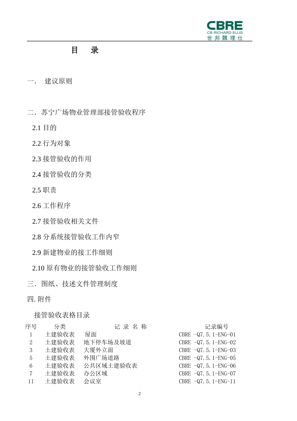 广场物业接管验收范本_第2页