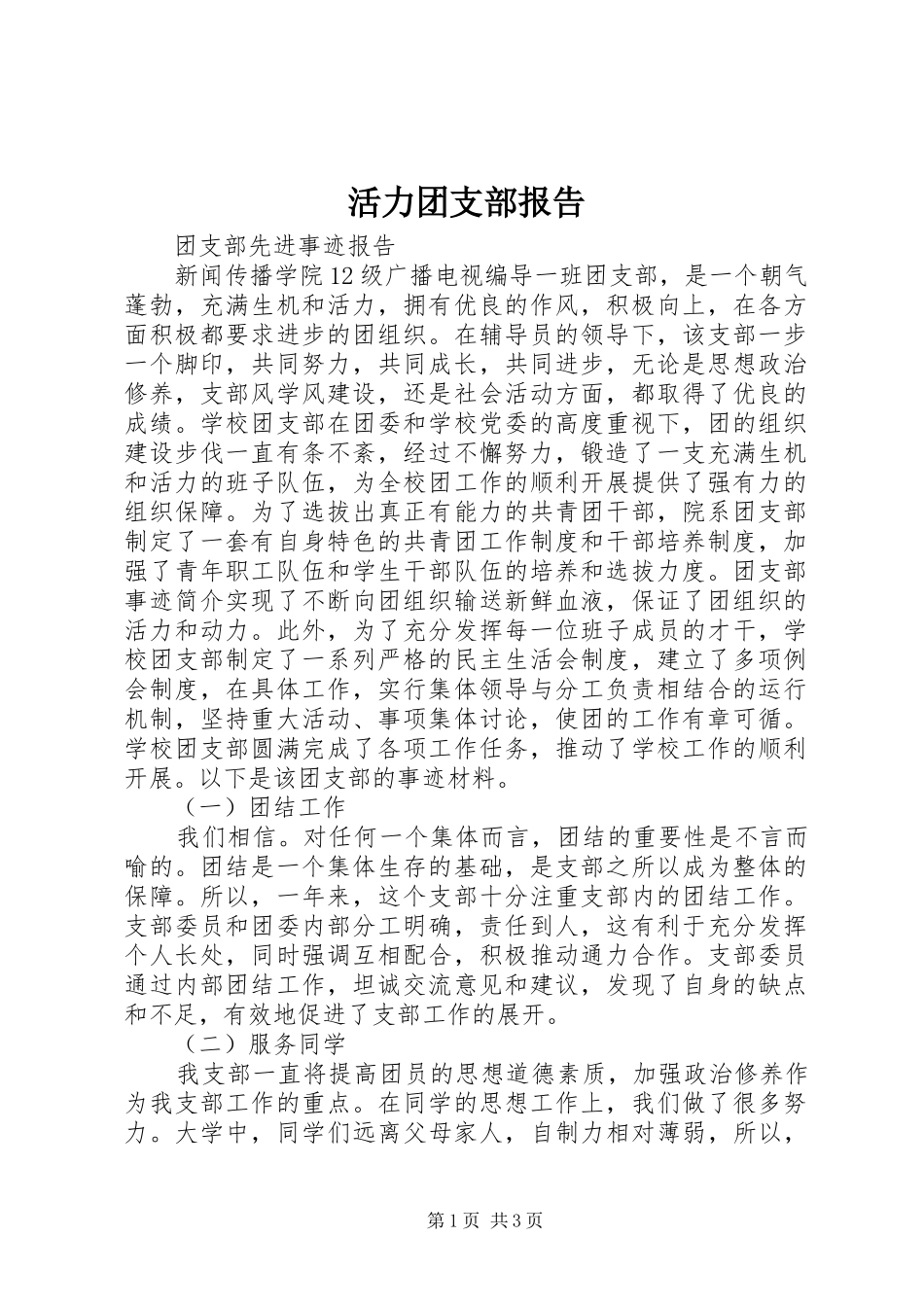 活力团支部报告_第1页