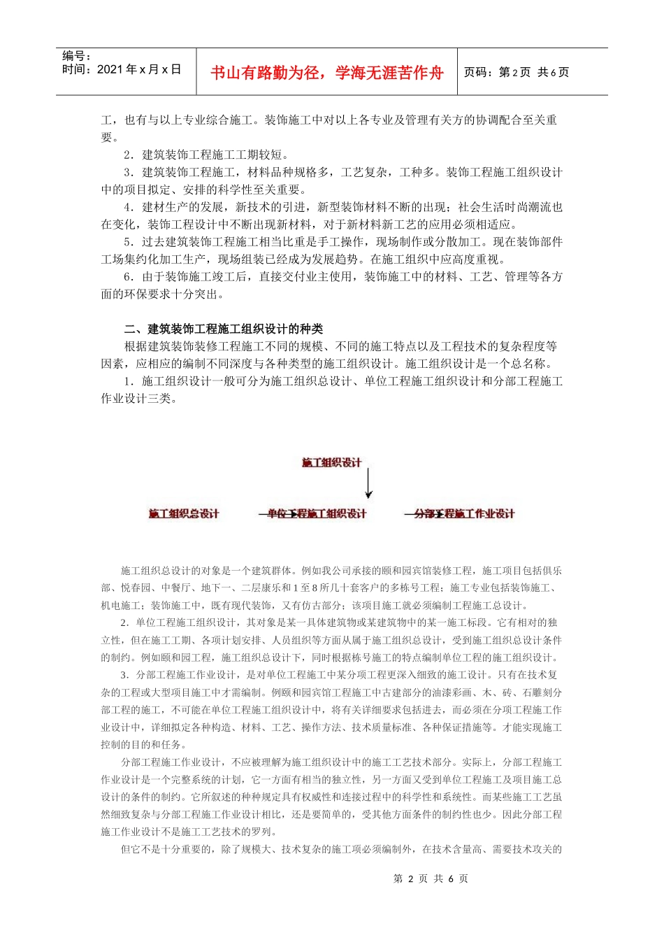 建筑装饰工程施工组织设计的任务、作用和重要性_第2页