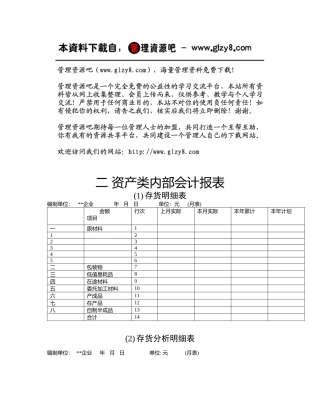 资产类内部会计