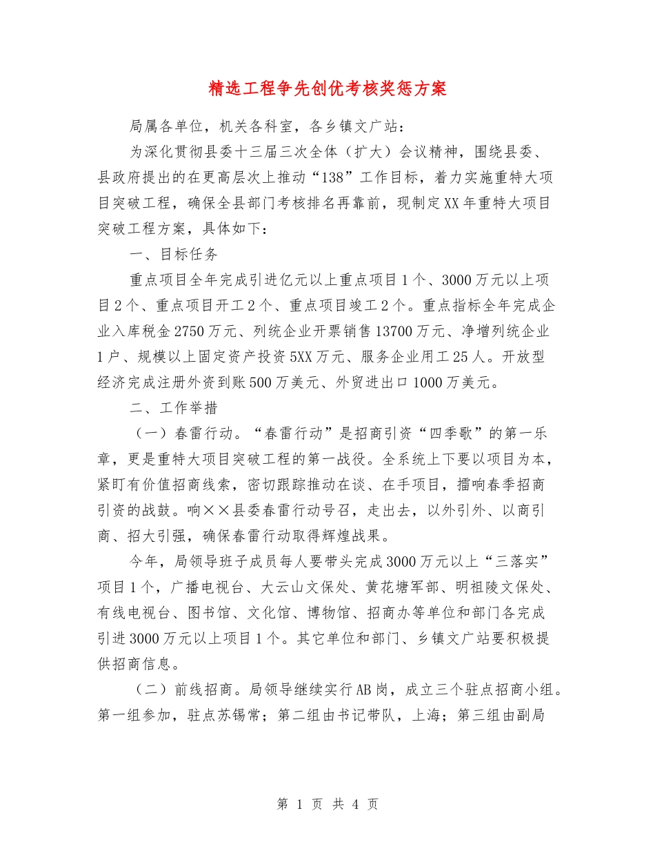 工程争先创优考核奖惩方案_第1页