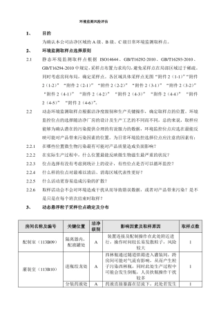 制药厂环境监测风险评价