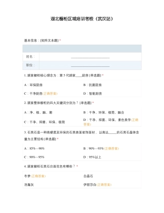 湖北橱柜区域培训考核武汉站