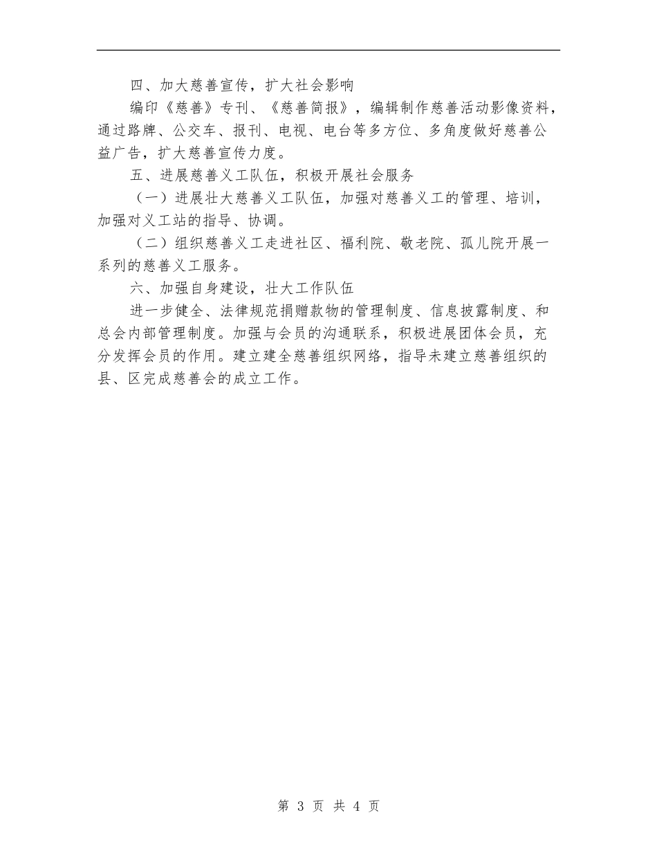 2024年慈善总会全年工作计划范文_第3页
