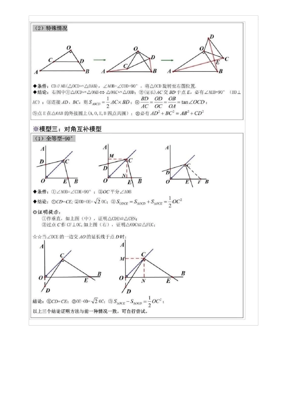 初中数学几何难题常用12大模型大总结_第2页