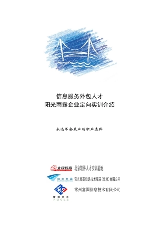 信息服务外包人才