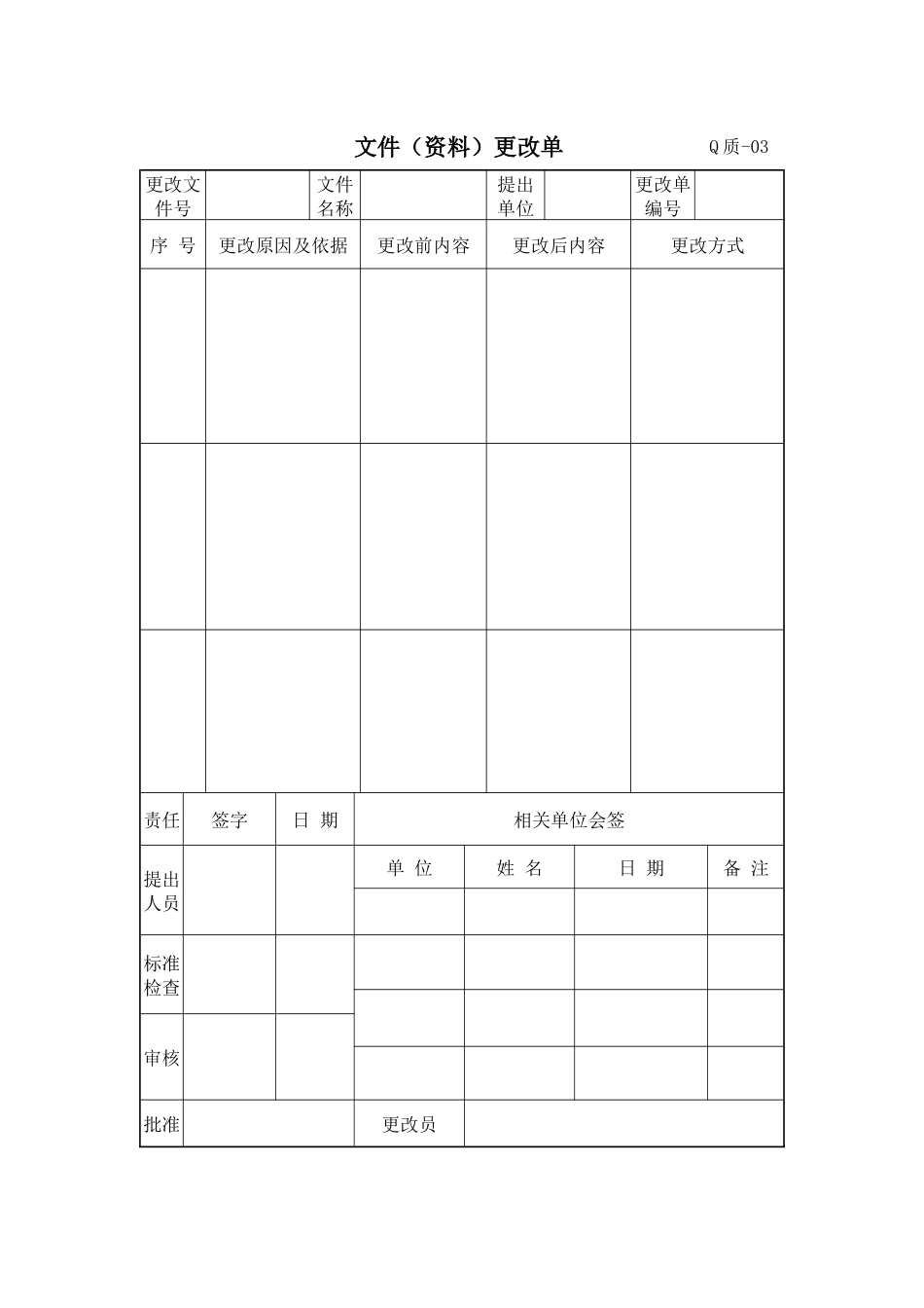 质量管理体系质量记录表格-汇总_第3页
