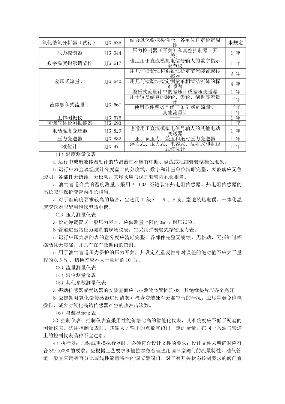 油气管道仪表及自动化系统运行技术规范_第2页