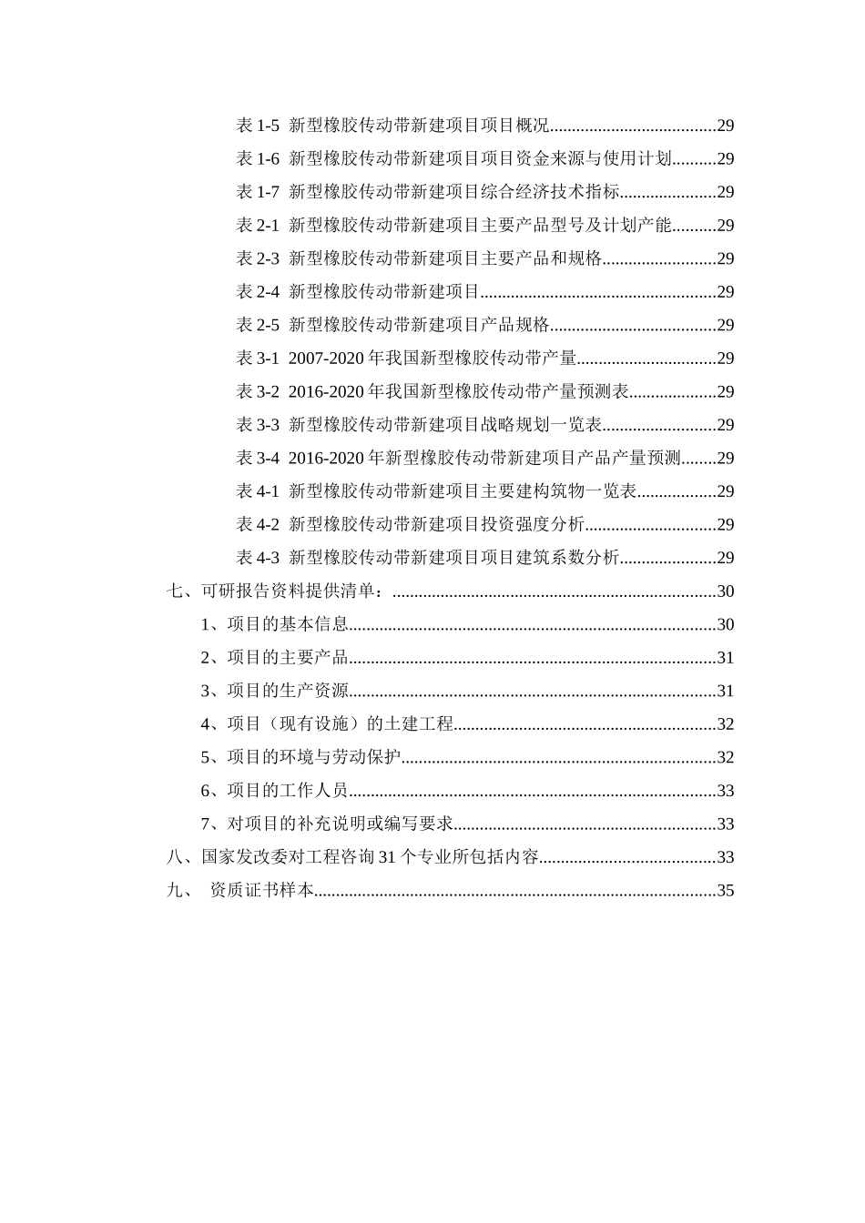 新型橡胶传动带项目可行性研究报告_第3页