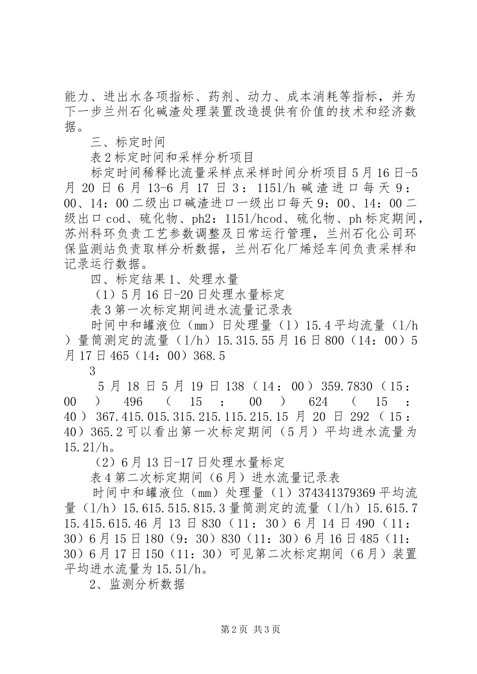 兰州石化碱渣标定报告（石化厂）_第2页