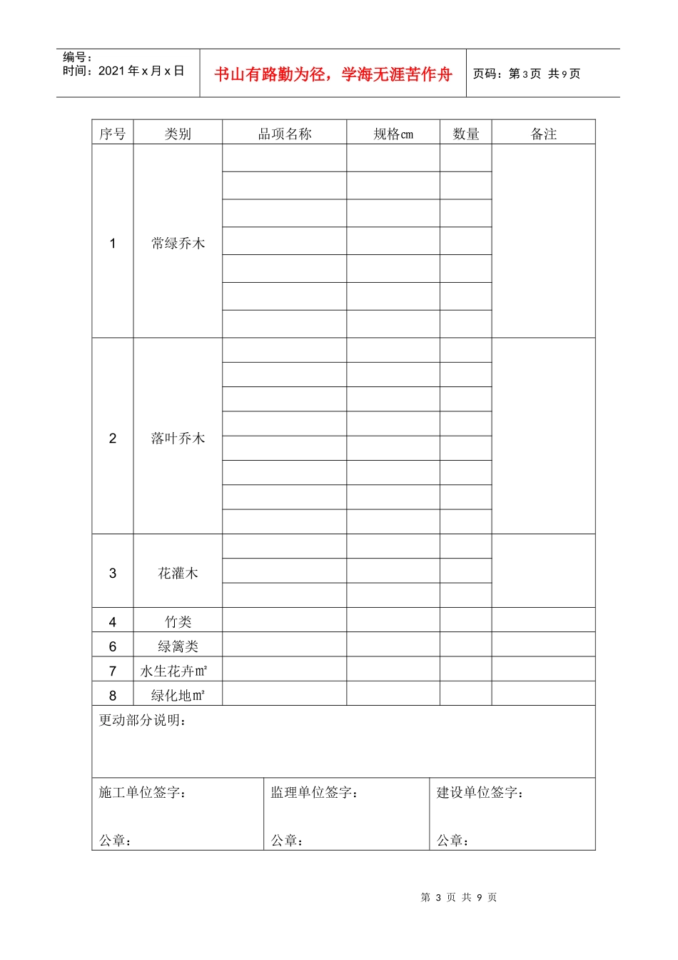 园林绿化工程竣工报告_第3页
